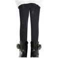 thumbnail image 1 of ibuvkizy Girls Leggings,Leggings for Girls Fall Winter Girls Elastic Pants Fashion Stippled Printing Brushed Warm Casual Plush Leggings, 1 of 6