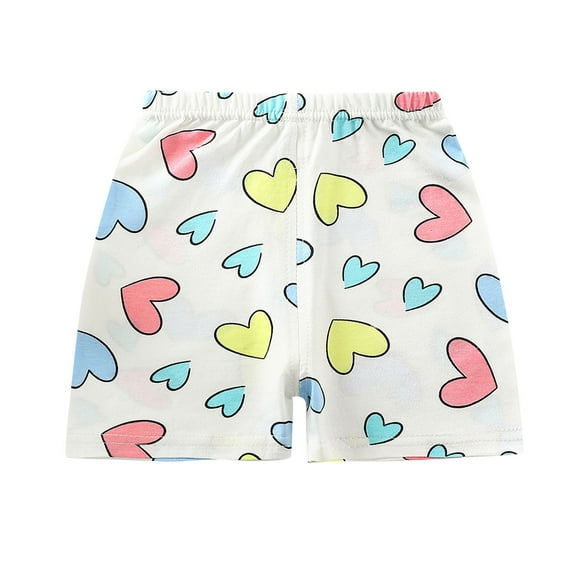 ibuvkizy Girls Summer Athletic Shorts!Children's Solid Color Girls' Shorts Sports Pants Casual Home Shorts White