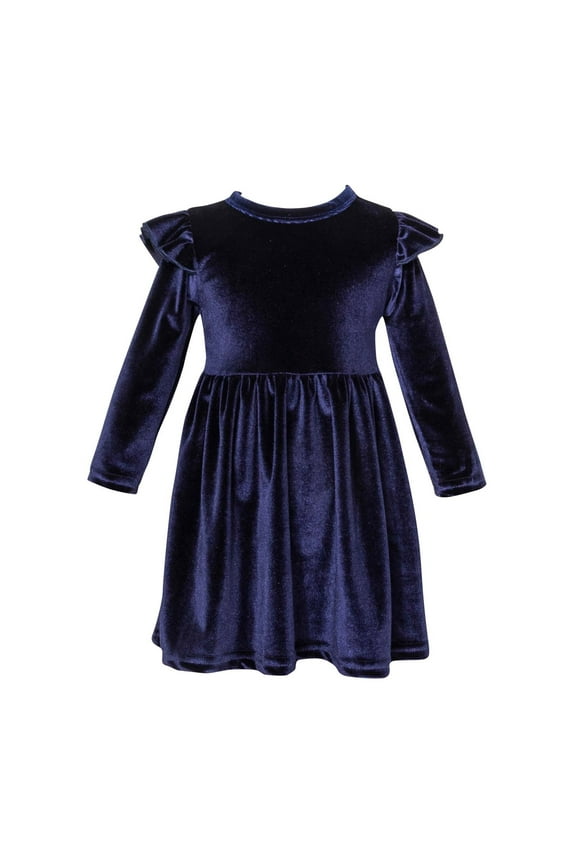 Girls Summer Dresses Baby Princess Dress Infant Toddler Girls Solid Color Single Sided Velvet Lace Long Sleeves Ruched Dress Toddler Birthday Party Gown Kids Cute