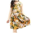 thumbnail image 1 of ibuvkizy Girls Summer Dresses Clearance Baby Princess Dress Toddler Baby Girls Sleeveless Dress Graphic Print Children's Clothing Toddler Birthday Party Gown Kids Cute, 1 of 2