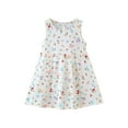 thumbnail image 1 of ibuvkizy Girls Summer Dresses Baby Princess Dress Toddler Baby Girls Sleeveless Dress Graphic Print Children's Clothing Toddler Birthday Party Gown Kids Cute, 1 of 4