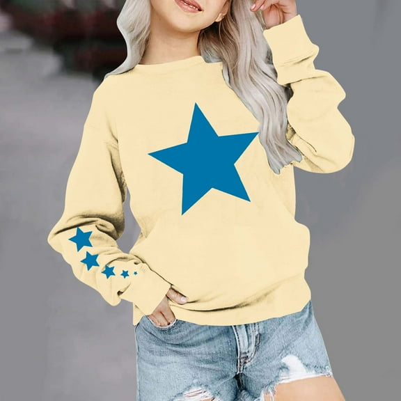 ibuvkizy Girls Sweatshirt!Graphic Sweatshirts for Children's Long Sleeved Christmas Printed T-shirt Printed Round Neck Top for Boys and Girls 1-12 T-shirts,Beige