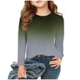 thumbnail image 1 of ibuvkizy Girls Sweatshirt Clearance!Winter Sweatshirts for Girls Long Sleeve Prints Shirts Cute Crewnecks Tops Dressy Casual Blouses Clothes Round Neck Shirts Gray,9 Years, 1 of 1