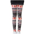 thumbnail image 1 of ibuvkizy Girls Winter Leggings,Toddler Girl Fall Outfits,Baby Girls Printed Milk Silk Pattern Leggings Comfortable Slim Cropped Trousers, 1 of 4