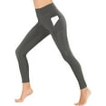 thumbnail image 1 of ibuvkizy Gym Leggings for Women Tummy Control,Women Workout Out Pocket Leggings Fitness Sports Running Yoga Athletic Pants Dark Gray,XXL, 1 of 9