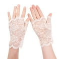 thumbnail image 1 of ibuvkizy Lace Gloves Women,Half-Finger Lace Sun Protection Gloves for Summer Driving & Outdoor Activities - Women's Adult Short-Length Lightweight Style,Gifts for Women, 1 of 2