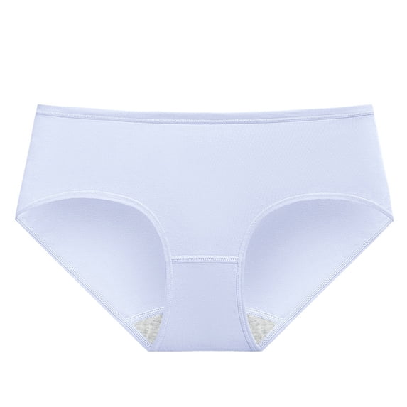 ibuvkizy Ladies Basic Underpants Mid Waist ,Solid Color Minimalist Brief Panties,Breathable Skin Friendly Comfort Everyday Women Underwear,2XL