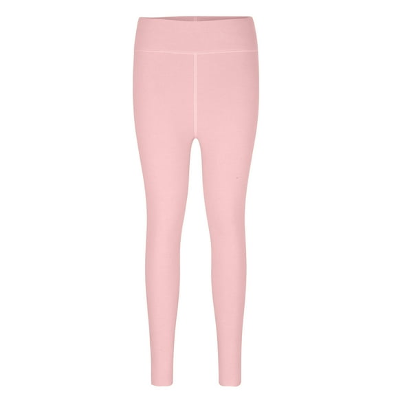 ibuvkizy Leggings for Women,Women's New Fall and Winter Solid Color Velvet Seamless Sports Lifting Buttocks Tight Fitting Abdominal Warm Leggings Pants Pink,XL
