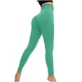 thumbnail image 1 of ibuvkizy Leggings for Women,Fashion Casual Women Printed Gradient Span Ladies High Waist Wide Leg Trousers Yoga Pants Long Pants Green,L, 1 of 3