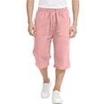 thumbnail image 1 of ibuvkizy Linen Boys Pants Back to School Jogger Pants with Pockets Elastic Waist Drawstring Summer Trousers, 1 of 7