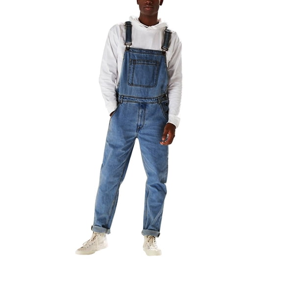 ibuvkizy Men's and Big Men's Cargo Pants Casual Fishing Pants,Mens Pocket Jeans Overall Jumpsuit Streetwear Overall Suspender Pants,Slim Summer Quickdrying Sports Outdoor Mens Work Pants