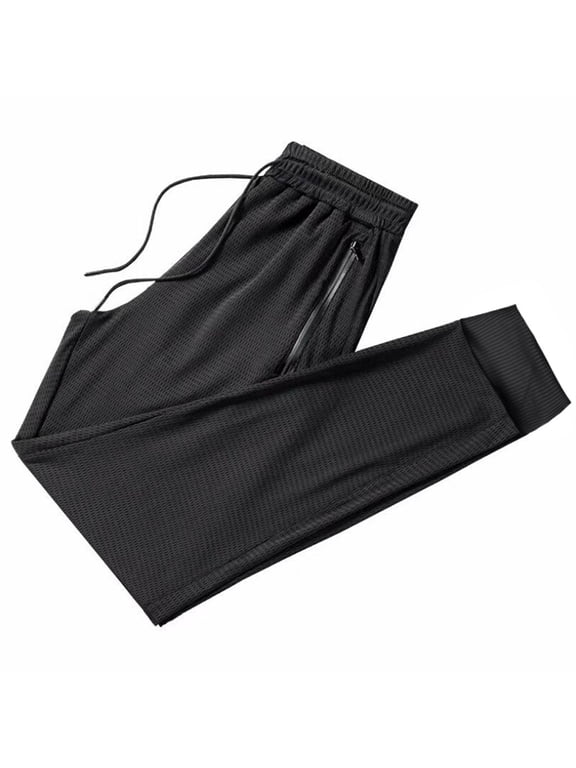 Men's and Big Men's Cargo Pants,Casual Fishing Pants,Men's Sports Pants Hollow Thin Loose Conditioning Nine-Point Pants,Slim Summer Quickdrying Sports Outdoor Mens Work Pants