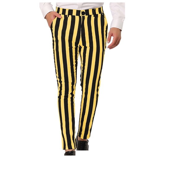 ibuvkizy Men's and Big Men's Cargo Pants,Casual Fishing Pants,Men's Stripe Personalized Pants Pocket Button Suit Pants Leggings Pants,Slim Summer Quickdrying Sports Outdoor Mens Work Pants
