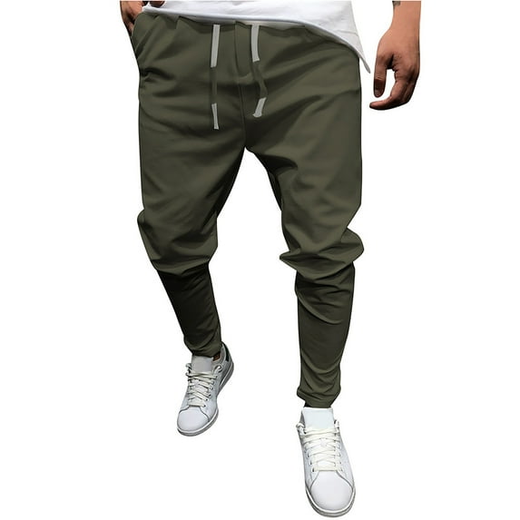 ibuvkizy Men's and Big Men's Cargo Pants Casual Fishing Pants,New Style Fashion Overalls Pure Colour Comfortable Eight-color Pants,Slim Summer Quickdrying Sports Outdoor Mens Work Pants