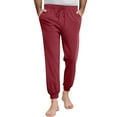 thumbnail image 1 of ibuvkizy Men's Tapered Sweatpants with Pockets Fashion Casual Comfy Solid Bandage Drawstring Athletic Joggers,Sizes S-3XL, 1 of 8