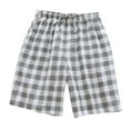 thumbnail image 1 of ibuvkizy Mens Fashion Shorts Summer Fitness Sports,Cargo Shorts for Men,Men Casual Plaid Solid Elastic Waist Cotton-crepe Home Pants Shorts,Mens Casual Shorts,Breathable Quick Dry, 1 of 6
