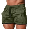 thumbnail image 1 of ibuvkizy Mens Fashion Shorts Summer Fitness Sports,Cargo Shorts for Men Solid Three-point Pants Beach Shorts Sports Elasticated Trousers,Mens Casual Shorts,Breathable Quick Dry, 1 of 8