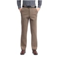 thumbnail image 1 of ibuvkizy Mens Pants with Pockets Solid Color Corduroy Button Zipper Straight High Waist Trousers Long Pants,Sizes S-4XL, 1 of 5