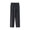 thumbnail image 1 of ibuvkizy Mens Sweatpants with Pockets Drawstring Elastic Waist Solid Color Plus Size Stretch Athletic Track Straight Leg Pants for Men Joggers Running Workout Gym,Sizes XL-5XL, 1 of 8