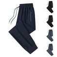 thumbnail image 1 of ibuvkizy Mens Sweatpants with Zipper Pockets Drawstring Elastic Waist Stretch Athletic Track Pants for Men Joggers Running Workout Gym Tapered Jogging Pants,Sizes M-5XL, 1 of 6