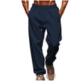 thumbnail image 1 of ibuvkizy Mens Sweatpants with Pockets Fleece Elastic Waist Drawstring Tapered Jogging Casual Fashion Breathable Exercise,Sizes M-3XL, 1 of 9