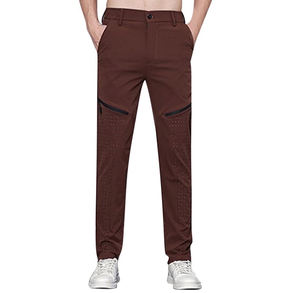 ibuvkizy Mens Sweatpants with Pockets Quick Dry Casual Solid Color Ice Silk Elastic Waist Joggers Track Pants for Gym,Workout,Running