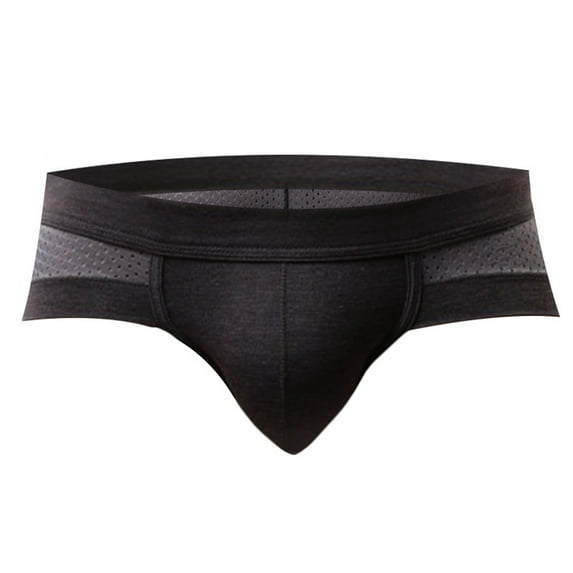 ibuvkizy Mens Underwear!Men's Fashion Briefs,Men's Cotton Boxers Solid Color Open,Briefs Gifts,Mens Boxer Briefs