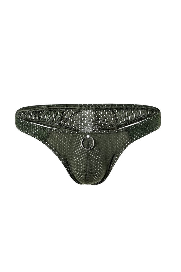 Mens Underwear,Men's Fashion Briefs,Ring Panties Sexy Fashion Breathable Nylon Mesh Thong Cool and Comfortable,Briefs Gifts,Mens Boxer Briefs