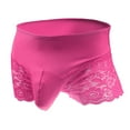 thumbnail image 1 of ibuvkizy Mens Underwear,Men's Fashion Briefs,Transparent Shorts Mens Underpants Men's Lace Trunks Sexy Underwear for Man,Briefs Gifts,Mens Boxer Briefs, 1 of 3