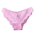 thumbnail image 1 of ibuvkizy Panties for Women,Women Sexy Cute Bowknot Design Crochet Full Lace Panties Low Waist Briefs,Women Panties,Summer Savings Clearance,Womens Underwear, 1 of 8