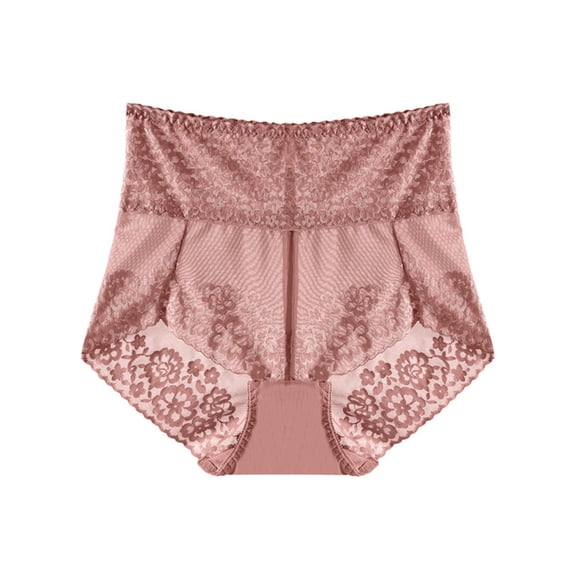 ibuvkizy Panties for Women Large Size High Waist Sexy Lace Ultra-Thin Breathable Mesh Butt Lifting and Control Panties,Women Panties,Womens Underwear