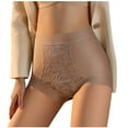 thumbnail image 1 of ibuvkizy Panties for Women Solid Color Briefs Sexy Ventilate Lace Netting High Waist Underpants Briefs,Women Panties,Womens Underwear, 1 of 7