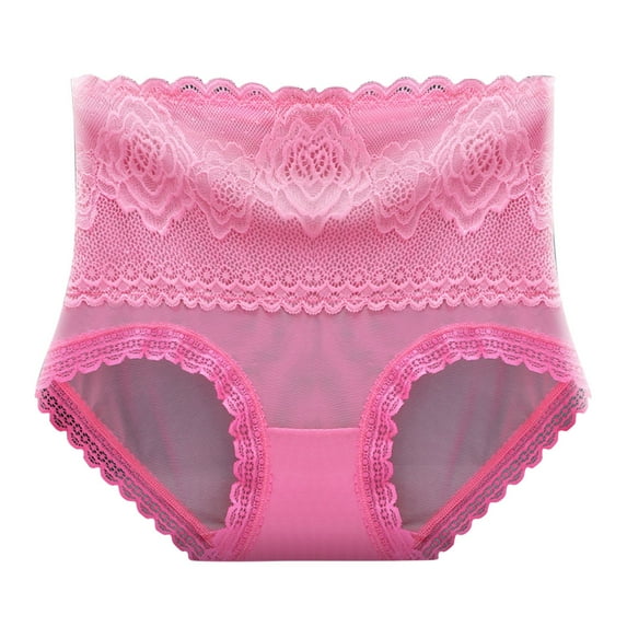 ibuvkizy Panties for Women,Women's Solid Color Briefs Sexy Ventilate Lace Netting High Waist Underpants,Women Panties,Womens Underwear