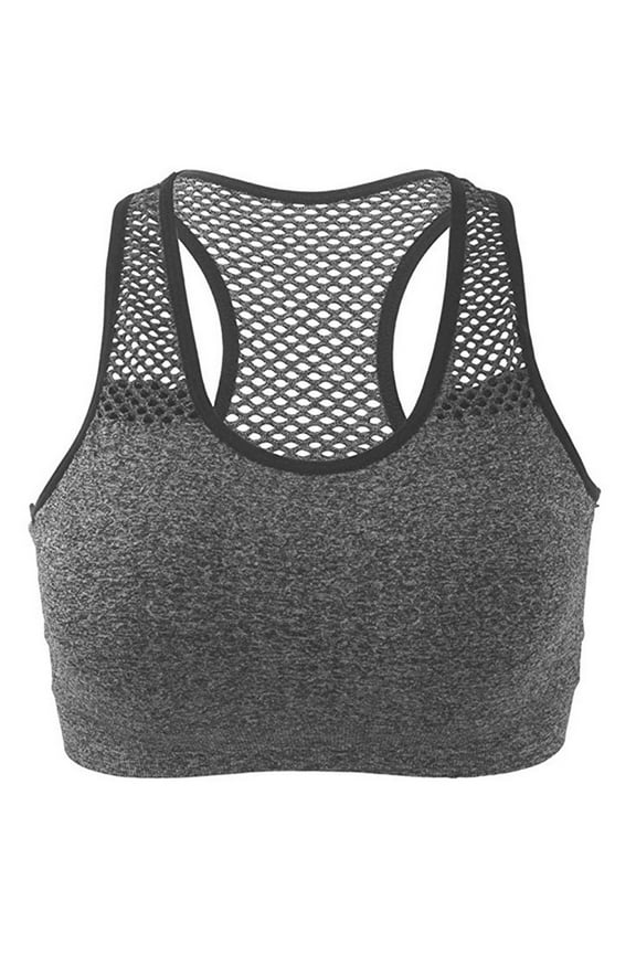 Sports Bras for Women,Wirefree Mesh Breathable Underwear,Women Sexy Wire Free Mesh Sports Underwear Yoga Running Quick Drying Vest Bra,Comfort Full Figure Bralettes