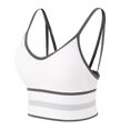 thumbnail image 1 of ibuvkizy Sports Bras for Women Clearance,Wirefree Mesh Breathable Underwear,Women's Ruched Sports Bras Padded Workout Tops Medium Support Crop Tops,Comfort Full Figure Bralettes, 1 of 3