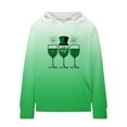 thumbnail image 1 of ibuvkizy St. Patrick's Day Graphic Hoodies for Teen Girls,St. Patrick's Day Children Gradient Hooded Top Girls Long Sleeved Sweatshirt Round Neck Pullover Top Green,5 Years, 1 of 5