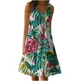 thumbnail image 1 of ibuvkizy Summer Dresses for Women Clearance,Plus Size Summer Dresses,Women's Summer Casual Loose Sleevless Crew Neck Dress,Holiday Party Beach Dress,Gifts for Women, 1 of 5
