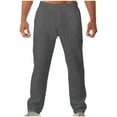thumbnail image 1 of ibuvkizy Sweatpants for Men Clearance!Men's Casual Pants Men Solid Casual with Pockets Outdoor Elastic Waist Long Pants Trousers Gray,XXL, 1 of 6