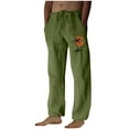 thumbnail image 1 of ibuvkizy Sweatpants for Mens Sweatpants Men Fashion Print Casual Elastic Waist with Pocket Trousers Sport Pants Army Green,XL, 1 of 4