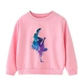 thumbnail image 1 of ibuvkizy Sweatshirts for Teen Girls,Girls Fall Sweatshirt Fashion Girl and Boy' Casual Long Sleeve Tops Hoodie Printing Tops Pink,3-9 Years, 1 of 7