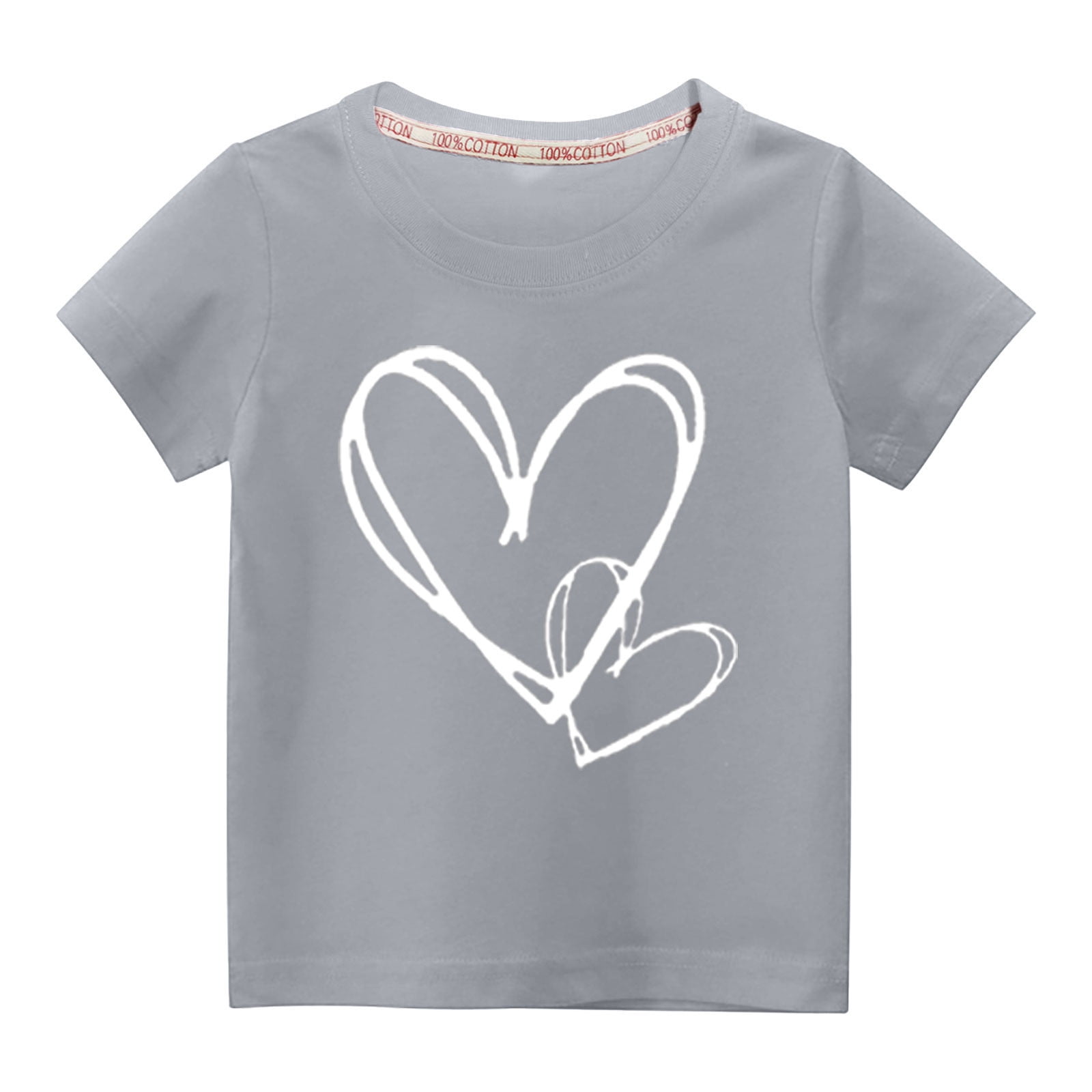 ibuvkizy TShirt Boy and Girls Short Sleeve Clearance Girls Fashion