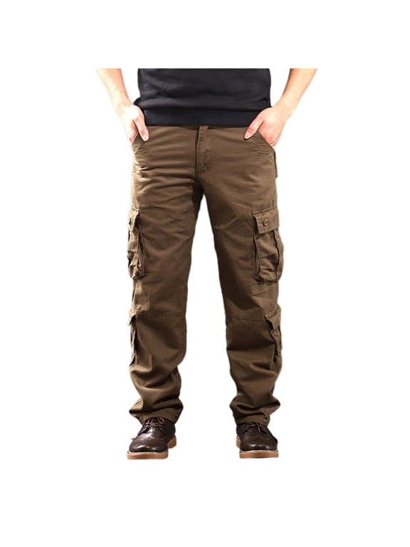 Tactical Cargo Pants for Men with Multi Pockets Nylon Outdoor Softshell,Men's Cargo Pants With Stretch Windproof and Waterproof Thickened and Warm Fleece Climbing Work Pants
