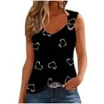 thumbnail image 1 of ibuvkizy Tank Tops for Women 2025 Womens Summer Tank Tops,Women's Printed Round Neck Casual Printed Sleeveless Suspender Top, 1 of 4