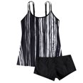 thumbnail image 1 of ibuvkizy Tankinis Swimsuits for Women Loose Modest Two Piece Bathing Suits Women Plus Size Print Bowknot Set Two-Piece Swimsuit Swimwear Shorts Bikini Sets for Women's Plus Size, 1 of 6