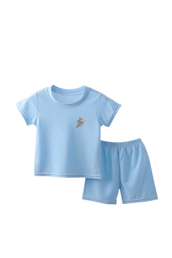 Toddler Baby Girl Tank Top Sets Summer Baby Girl Outfits Clothes,Summer Girls and Boys T-shirt Baby Clothes Short Sleeved Shorts Set,Gifts for Her