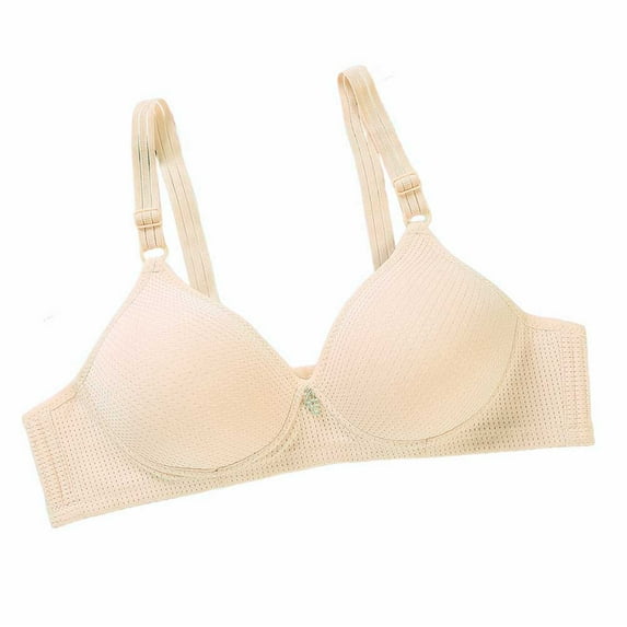 ibuvkizy Woman's Color Comfortable Hollow Out Perspective Bra Underwear No Rims