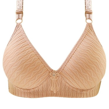 ibuvkizy Woman's Printing Gathered together Daily Bra Underwear No Rims