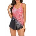 thumbnail image 1 of ibuvkizy Women Bikini Swim Top Tankinis Swimsuits for Women,Printing Two Piece Sexy Push-Up Pad Swimwear Swimsuit Beachwear Set Padded Swimsuit Tops Ladies Girls Summer, 1 of 9