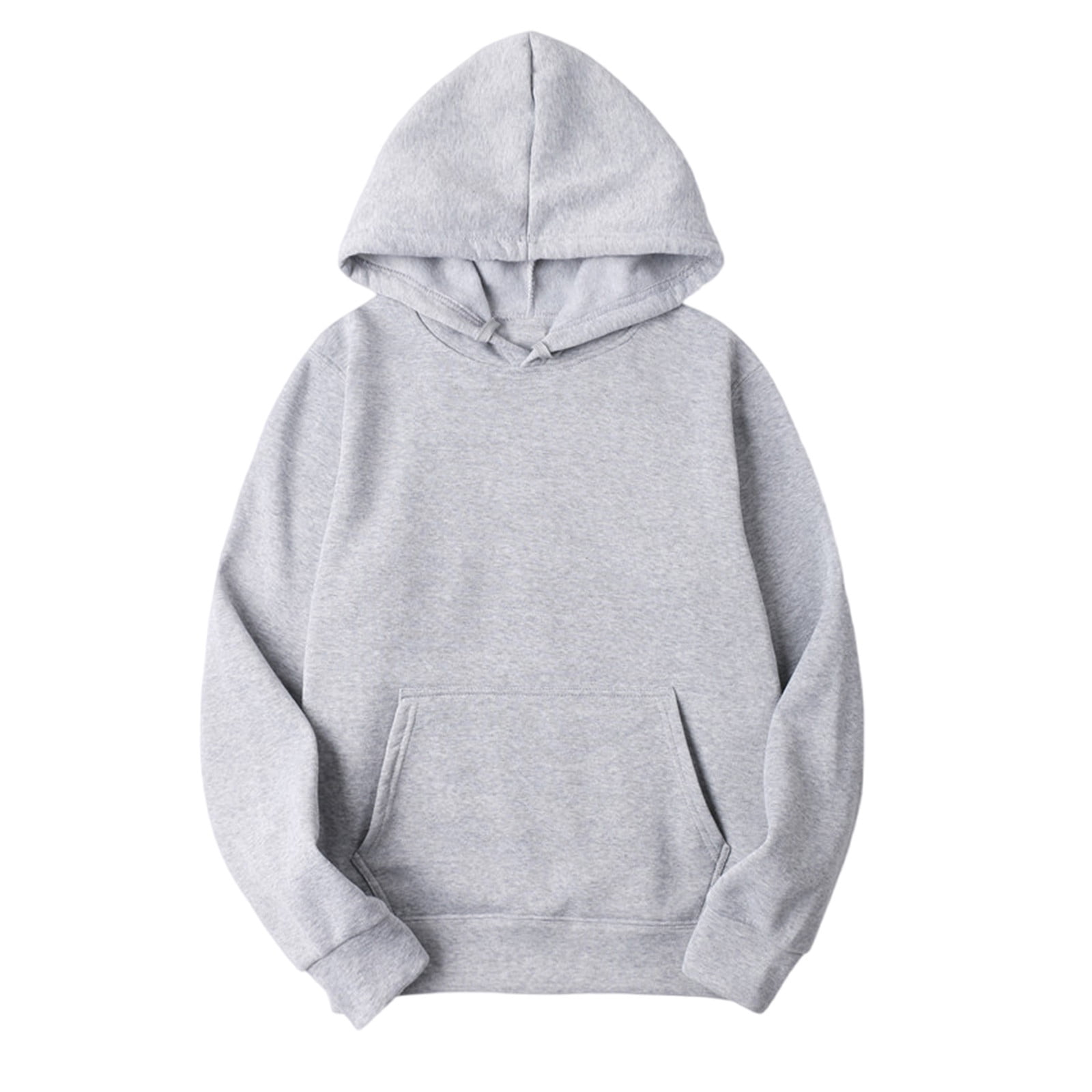 Solid Color Hooded Sweatshirt Casual Loose Fit main image 0