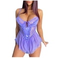 thumbnail image 1 of ibuvkizy Womens Pajama Sets,Silk Pajamas for Women Summer Womens Loungewear,Silk Lace Robe Dress Sleepwear Nightdress Pajamas Tops+Short Pants+Dress+Coat Set,Women's Fashion Gifts, 1 of 3
